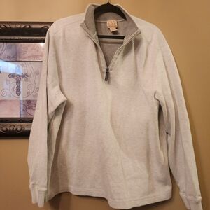 Jos. A. Bank Light Gray Zip-Up Sweater
